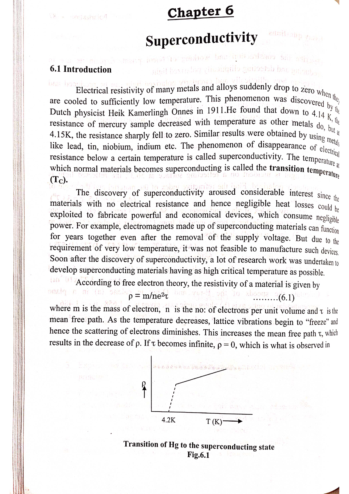 Super Conductivity - Lecture Notes 1 - Engineering Physics/Engineering ...