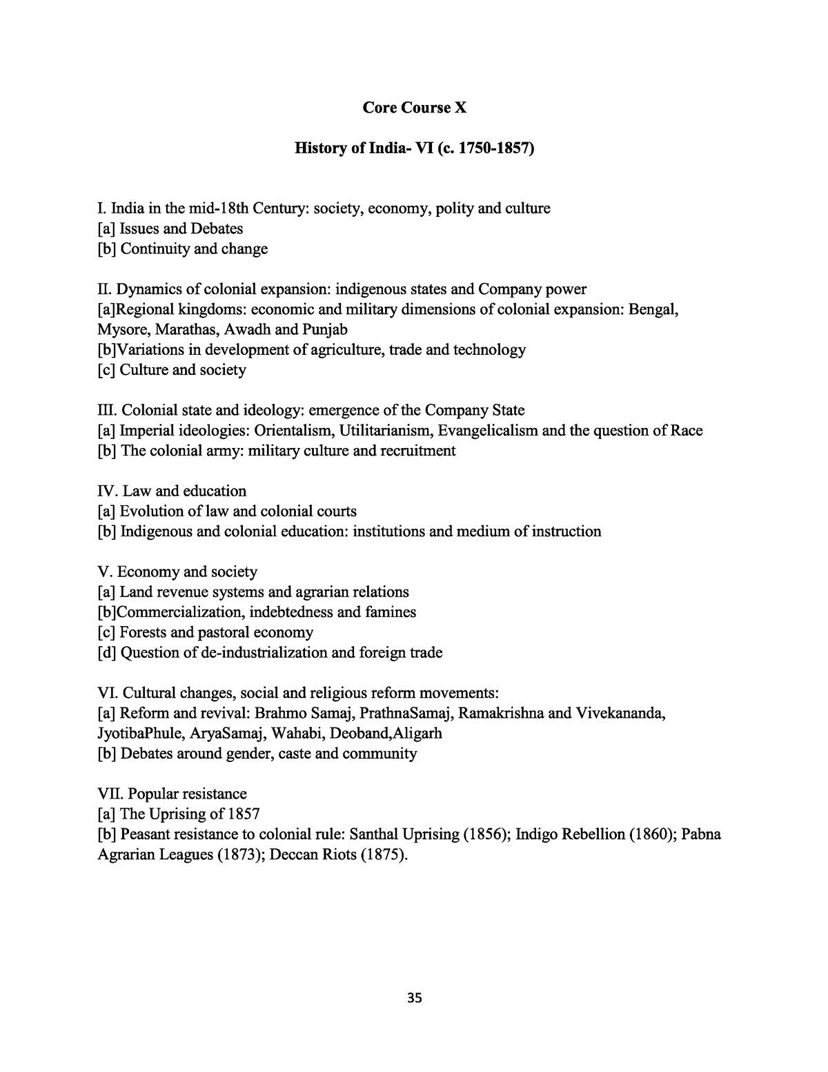 CC X History Of India VI - ....................... - Ba.history Honours ...