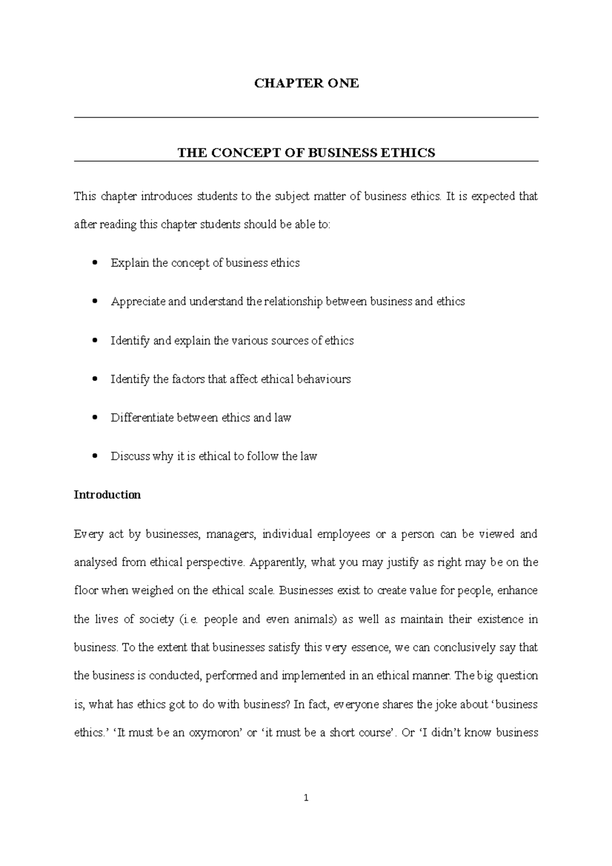 business-ethics-lecture-notes-chapter-one-the-concept-of-business