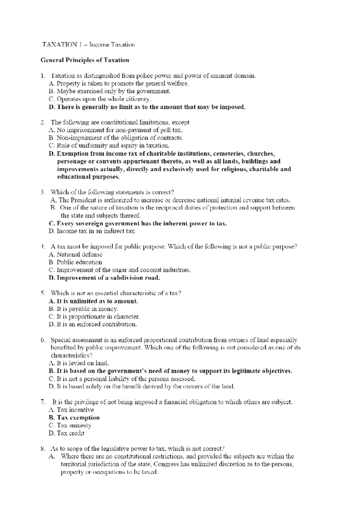 Income Taxation-cpar - Business Administration 2 - Studocu