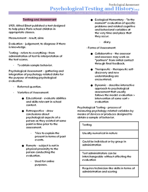 Reliability - Psych Assess Notes - Reliability(5) Sources: Cohen ...