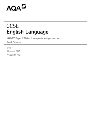 Aqa Ins Nov Useful Ib G Nov E Gcse English Language Paper Explorations In