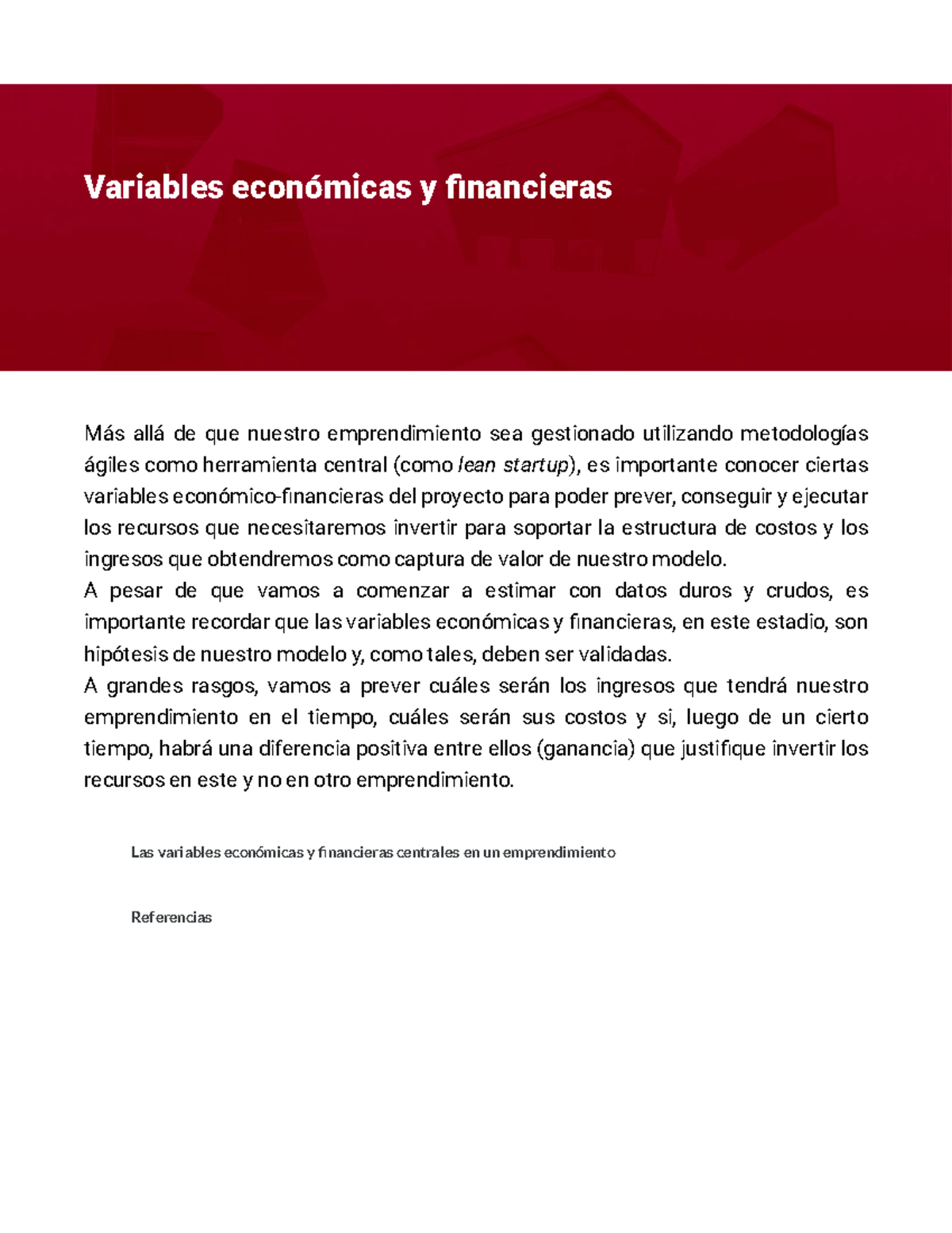 Variables economicas y financieras - Más allá de que nuestro ...