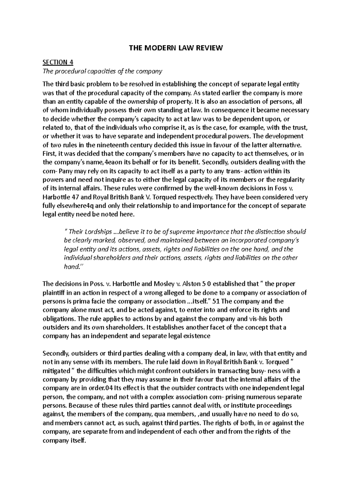 The Modern Law Review - Section 4 - The procedural capacities of the ...