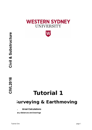 Tutorial One(5) - Practice notes