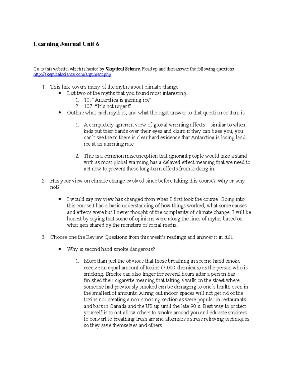 ENVS 1301 - Learning Journal Unit 6 - Learning Journal Unit 6 Go To ...