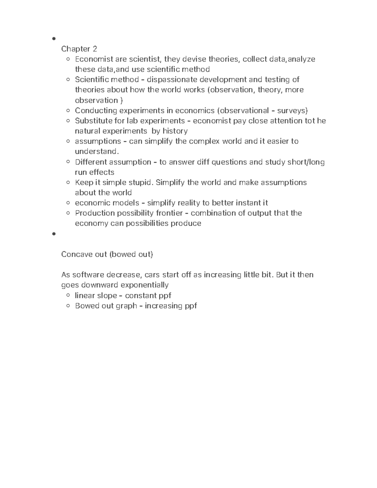 Chapter 2 - micro notes - ï ï ï ï ï ï ï ï ï ï ï ï ï Chapter 2 Economist ...