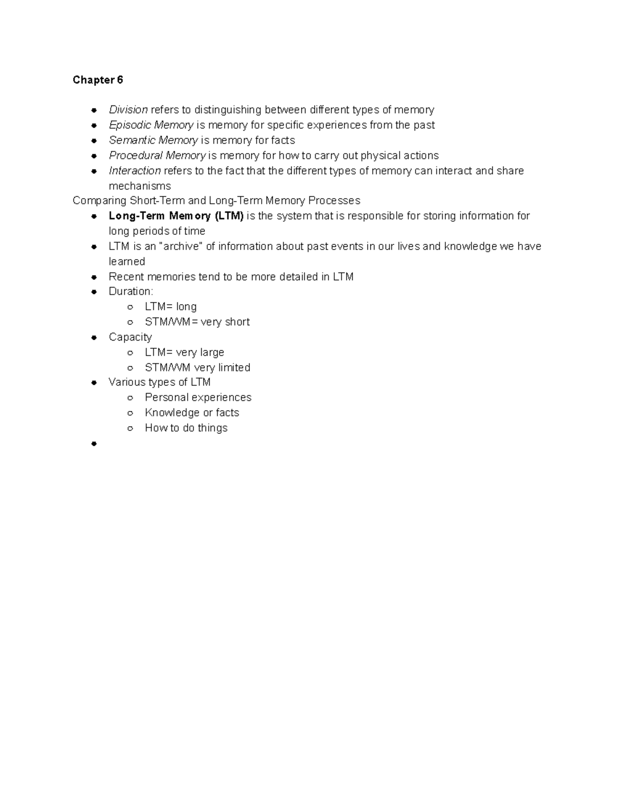 Psych 240 Chapter 6 Notes - Chapter 6 Division refers to distinguishing ...