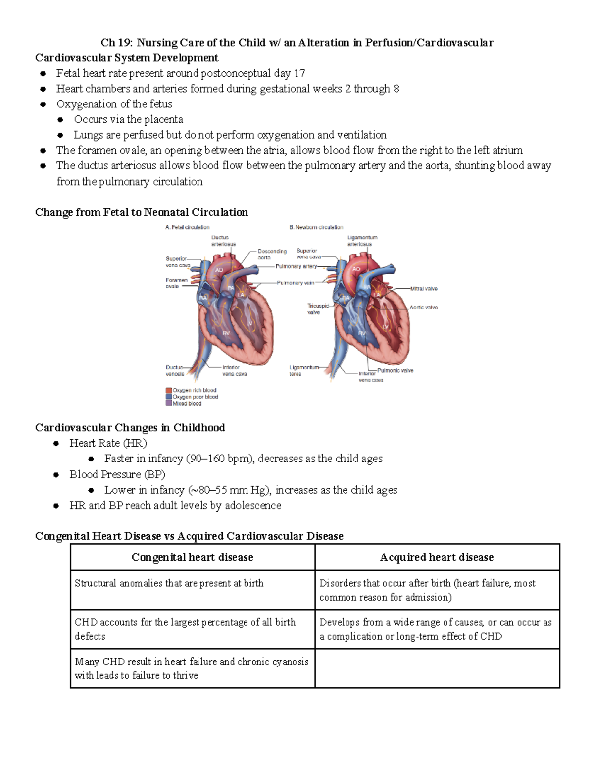 PEDS Ch 19* - Study Notes - Ch 19: Nursing Care Of The Child W/ An ...