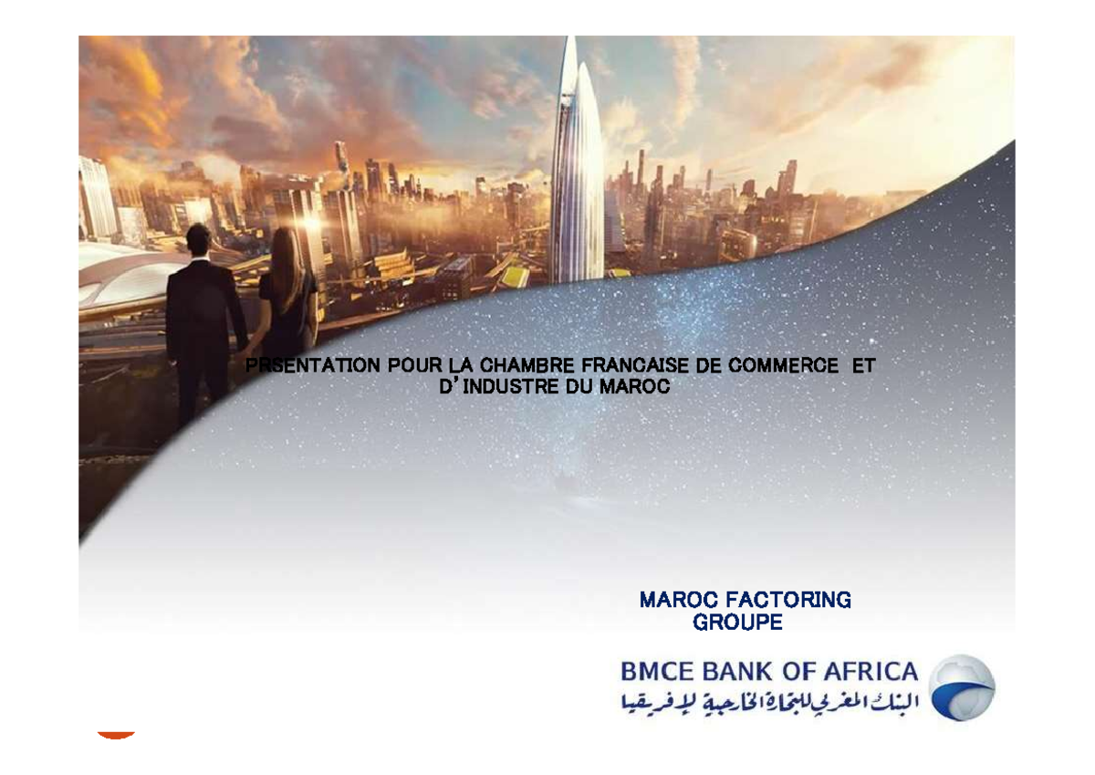 PresentationCCIMDEF PRSENTATION POUR LA CHAMBRE FRANCAISE DE