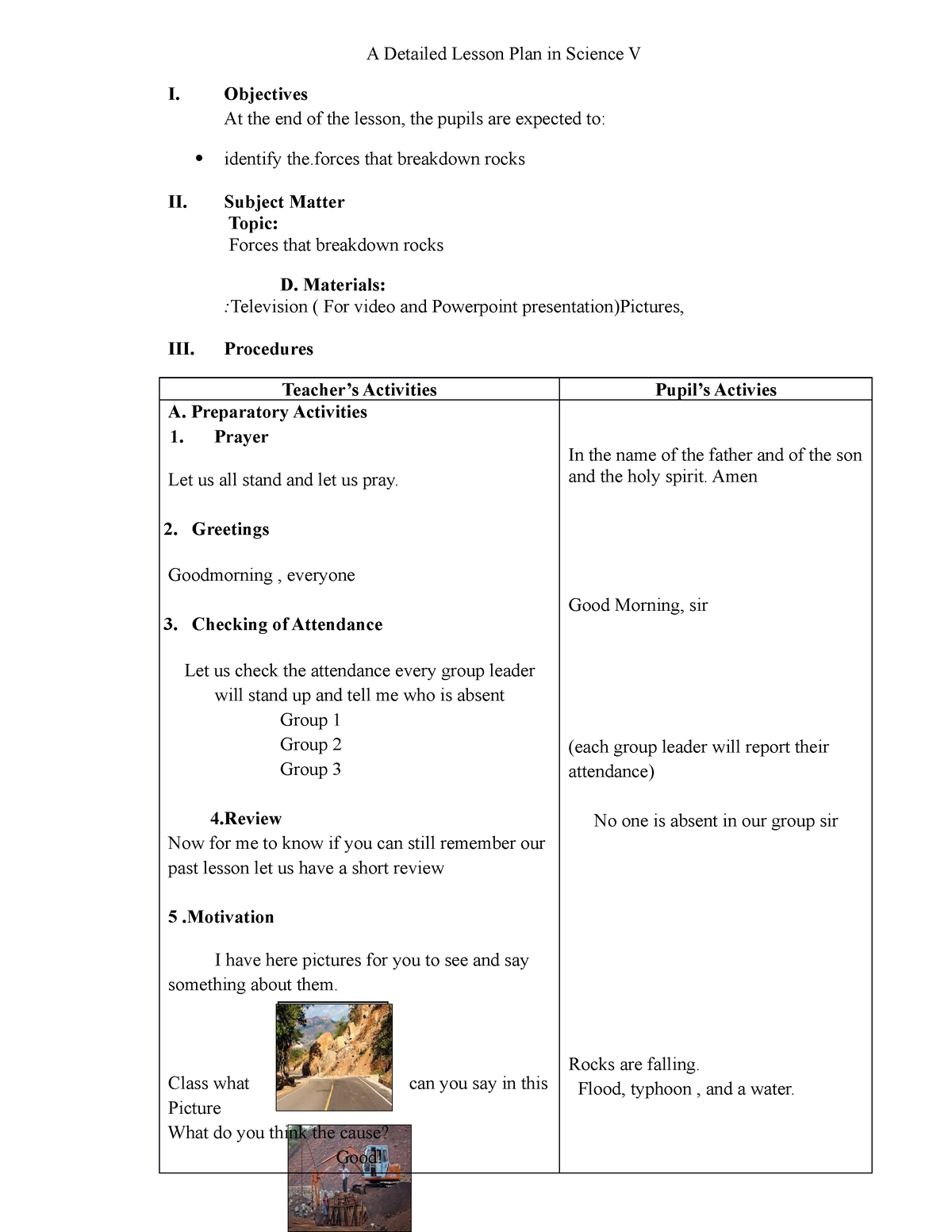 445311584 Detailed Lesson Plan Docx A Detailed Lesson Plan In Science V I Objectives At The 6748