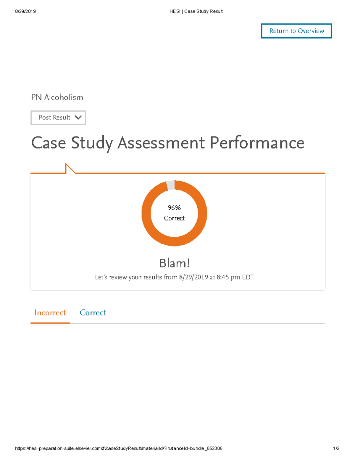 Alcoholism Hesi Case Study