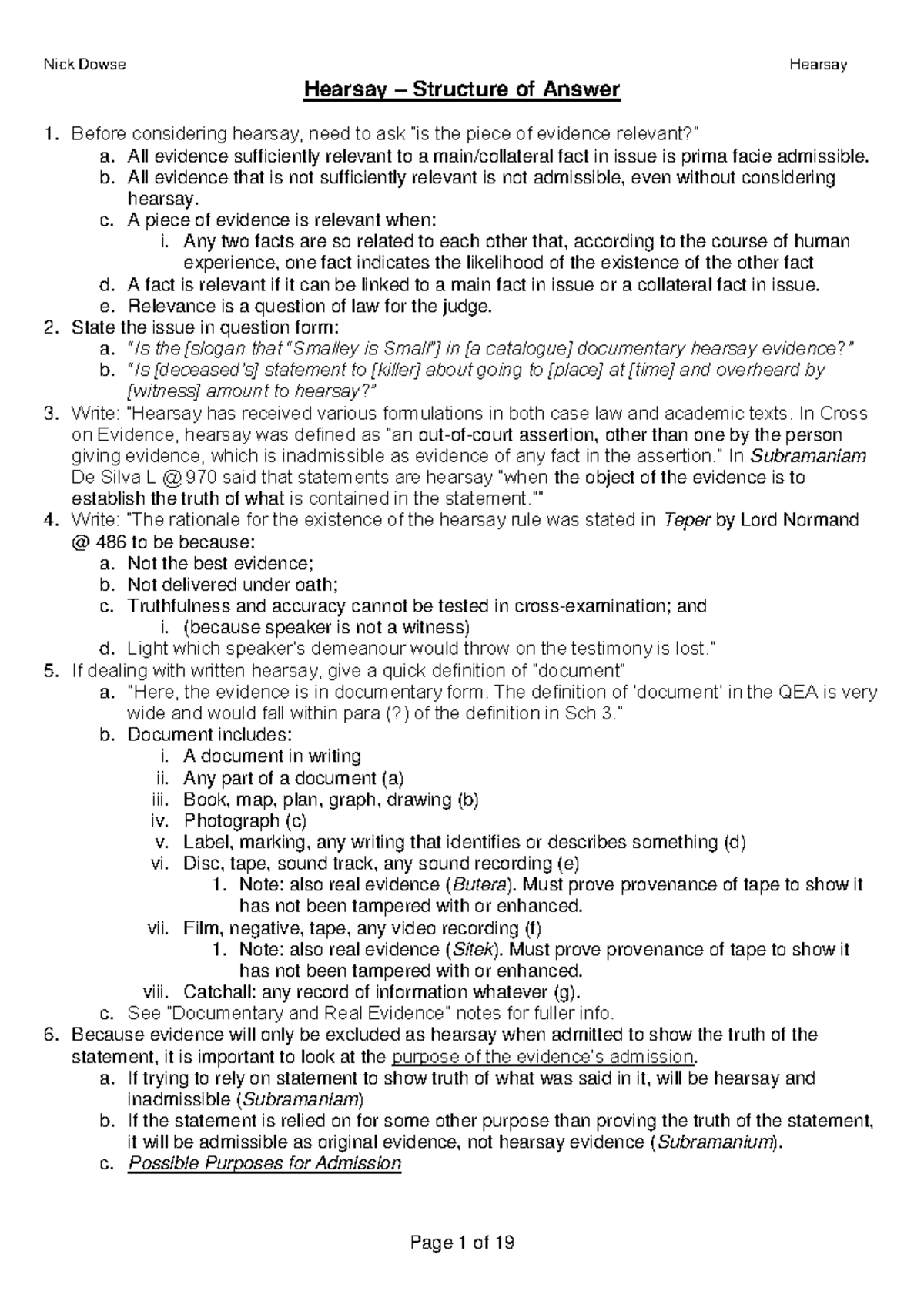 hearsay-structure-or-answer-hearsay-structure-of-answer-before