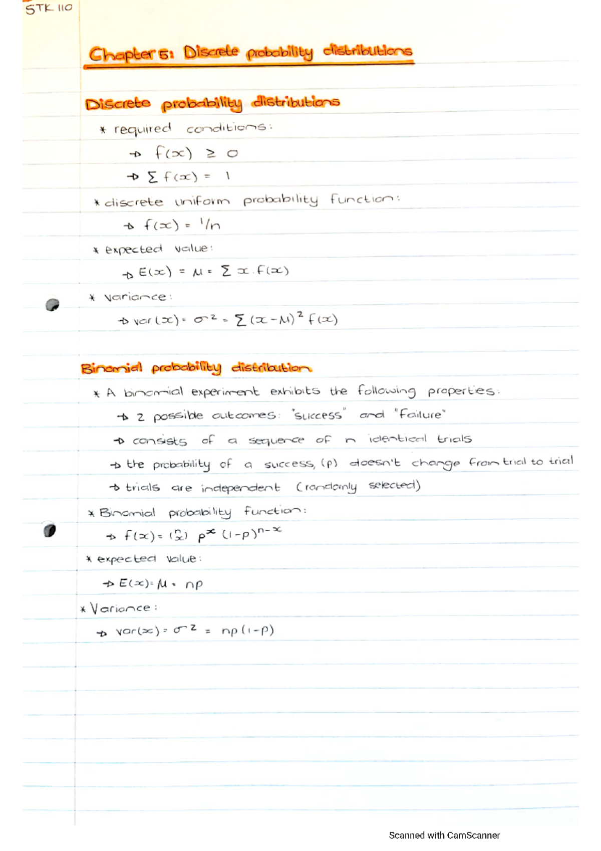 STK 110 summary ch5-9 - Stats - STK 110 - UP - Studocu