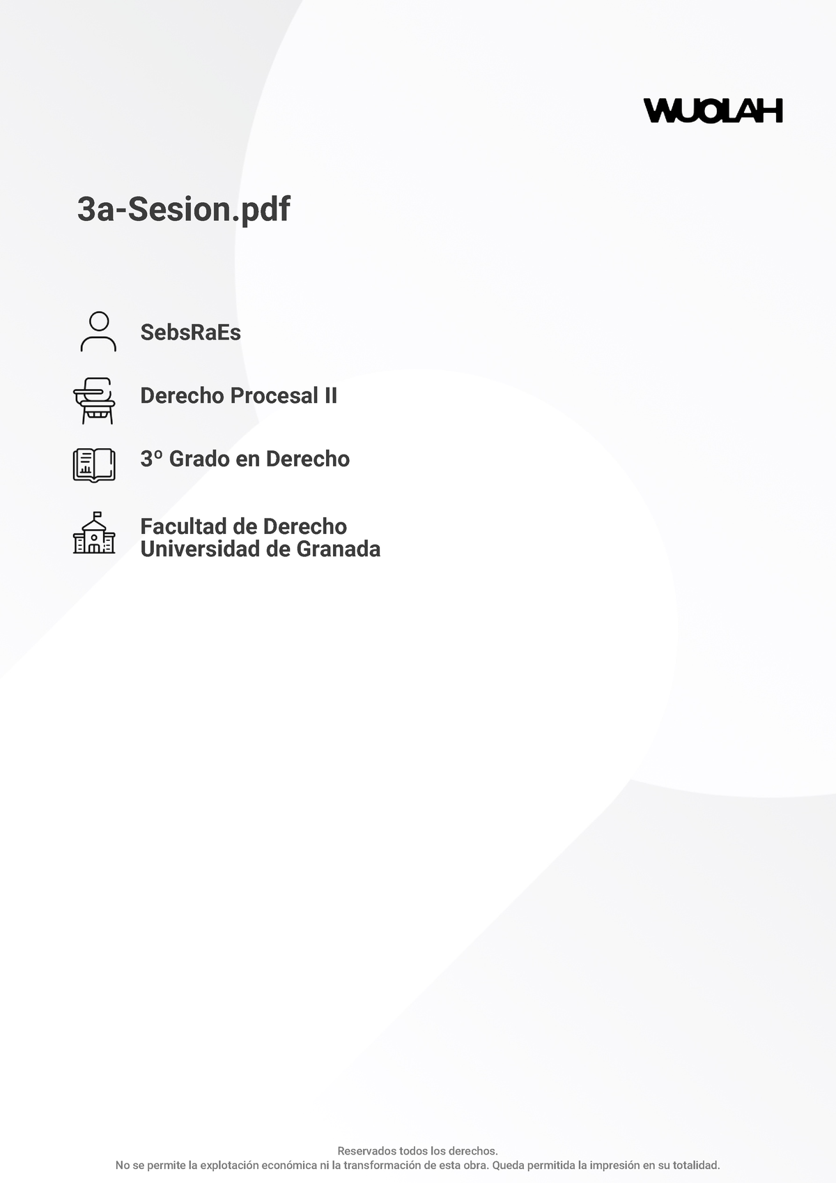 Tema 3 Wuolah Están Genial - 3a-Sesion SebsRaEs Derecho Procesal II 3º ...