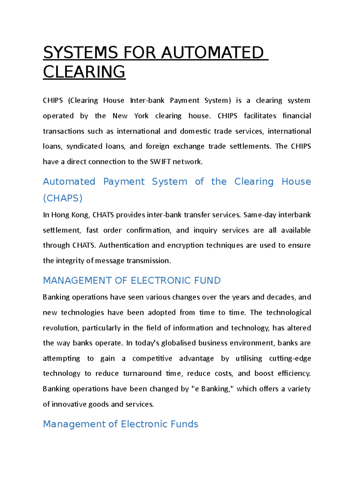 systems-for-automated-clearing-systems-for-automated-clearing-chips