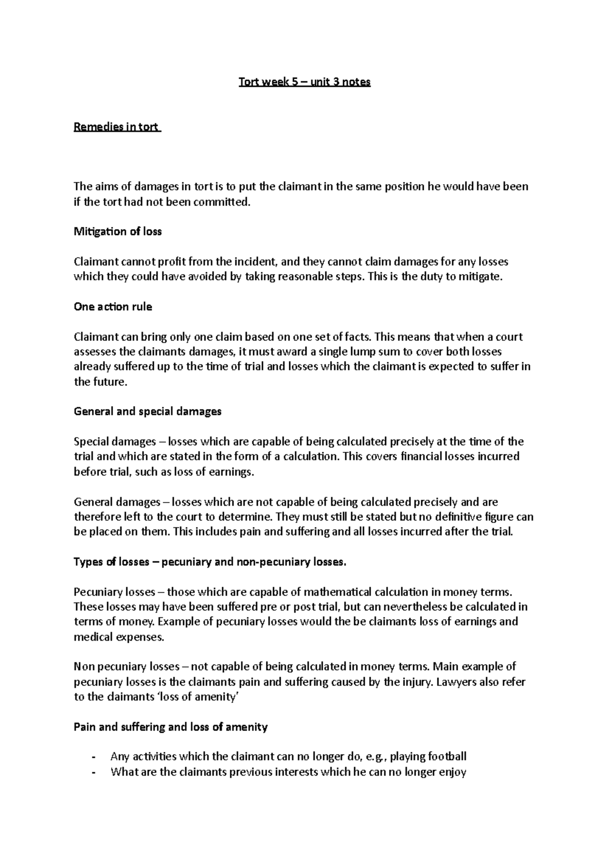 tort-week-5-final-week-5-tort-week-5-unit-3-notes-remedies-in