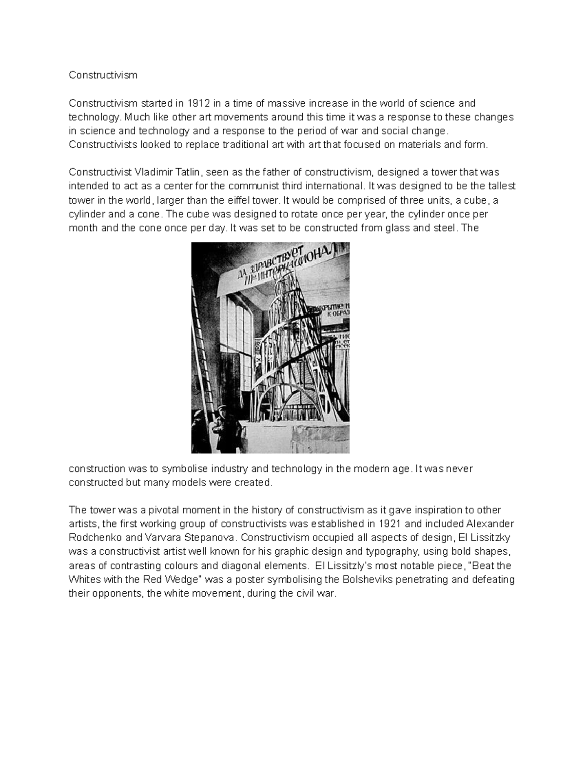 Constructivism blog post - Constructivism Constructivism started in ...