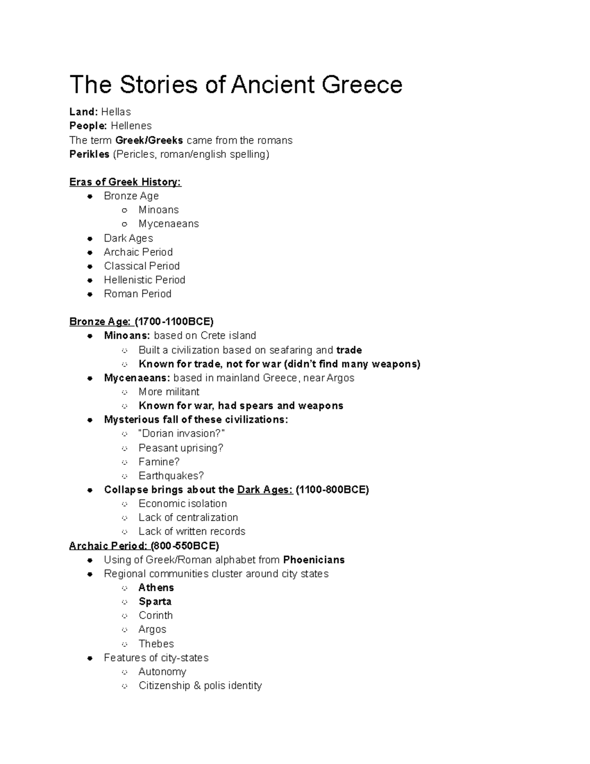 Ancient Greece 202 The Stories of Ancient Greece Land Hellas People