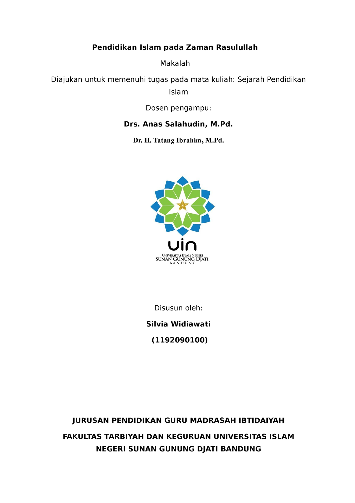 Makalah SPI - Sejarah Peadaban Islam - Sejarah Dan Peradaban Islam ...