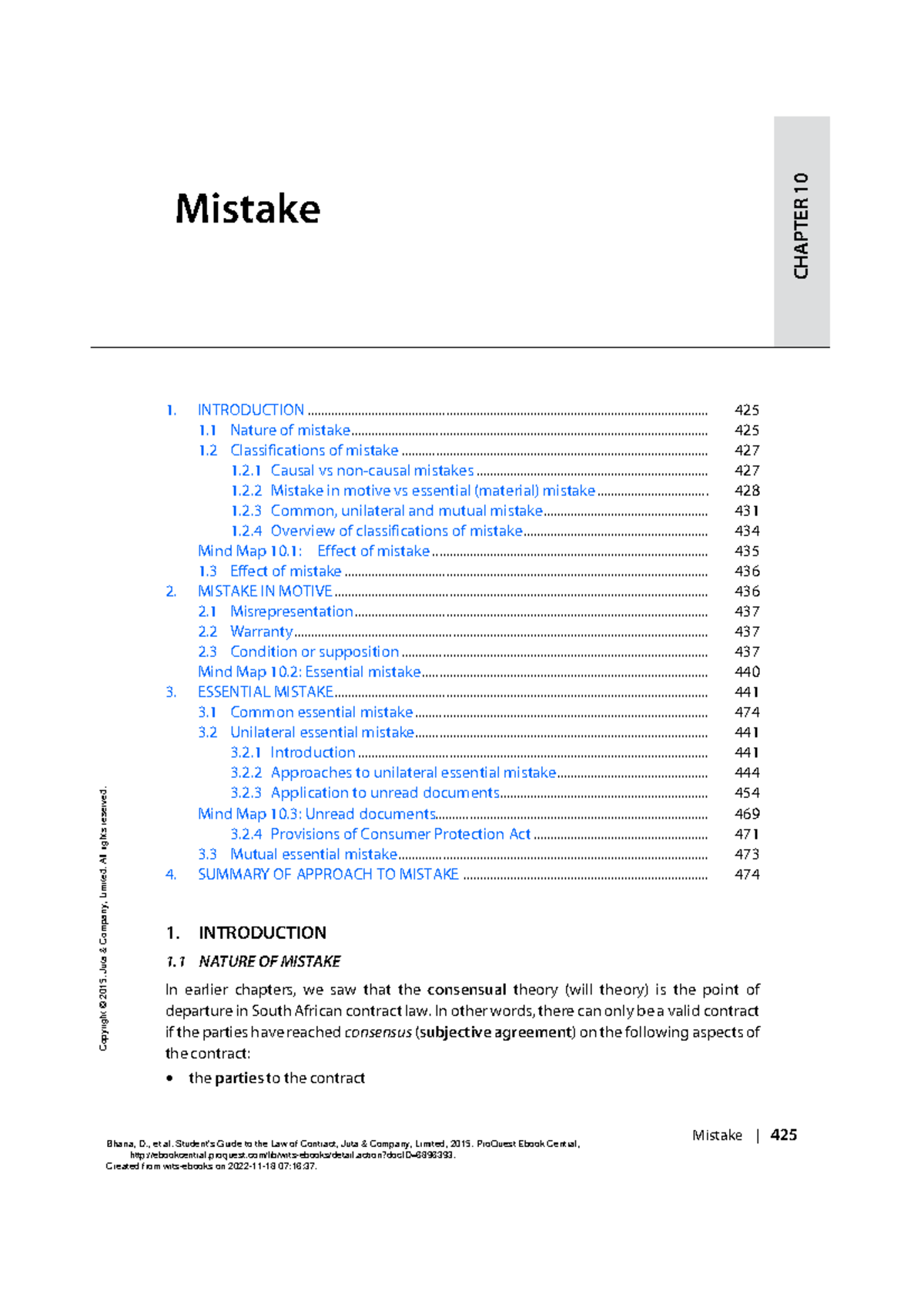 student-s-guide-to-the-law-of-contract-chapter-10-mistake-mistake