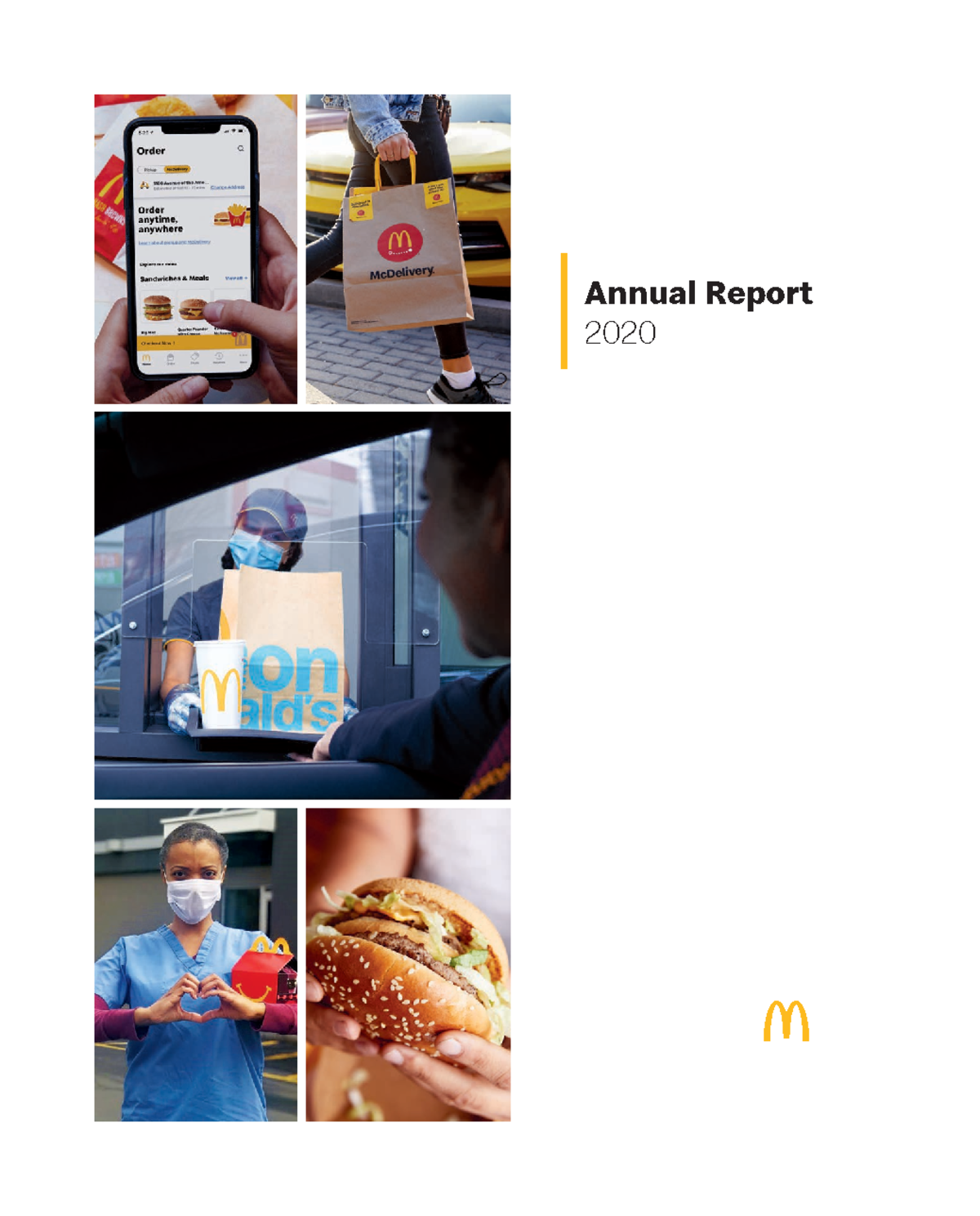 MCD Financial Report - Annual Report 2020 Annual Letter to Shareholders ...