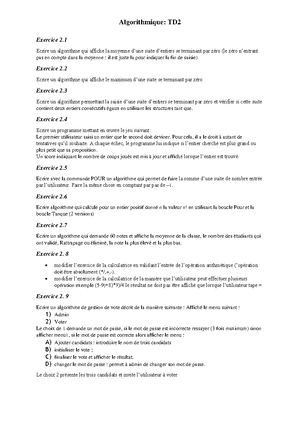 Corre Série 1 - Corrigé TD1: Structures Conditionnelles - 1. Exercice 1 ...