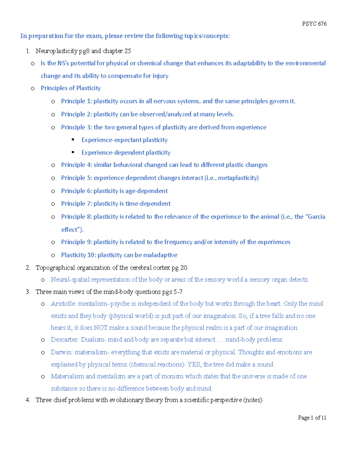 Final Exam Study Guide - In preparation for the exam, please review the ...