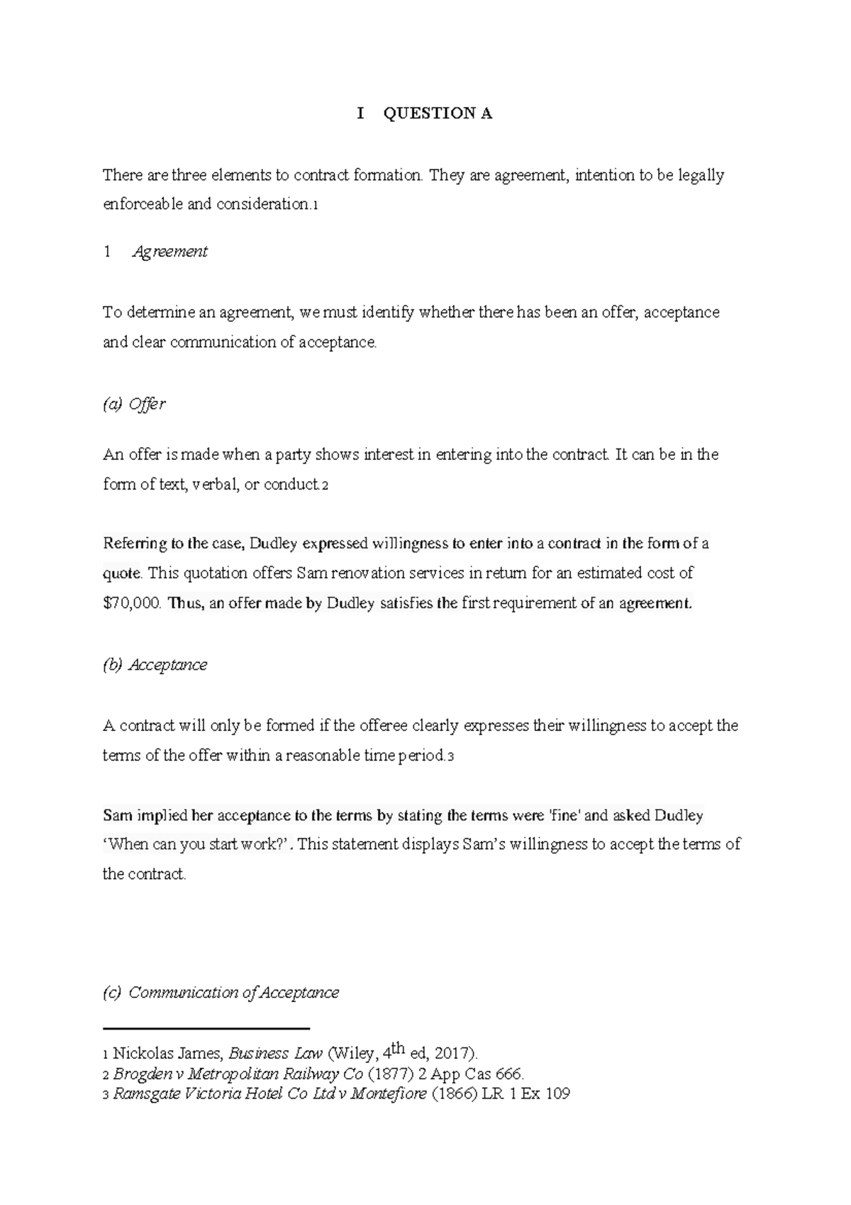 TABL1710 - This is the final case report regarding Contracts for Term 2 ...