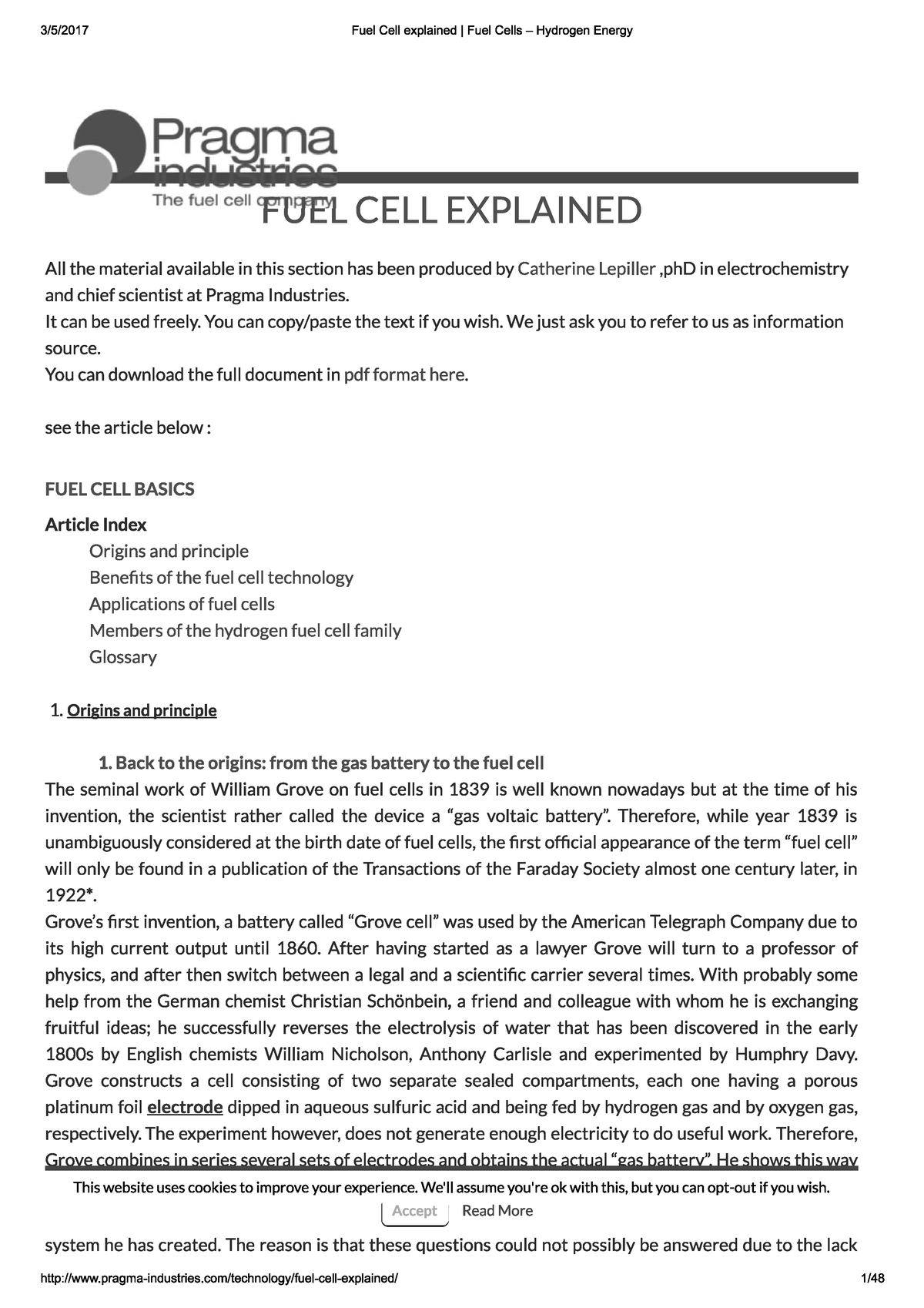 Fuel Cells explained, Fuel Cells Hydrogen Energy Studocu