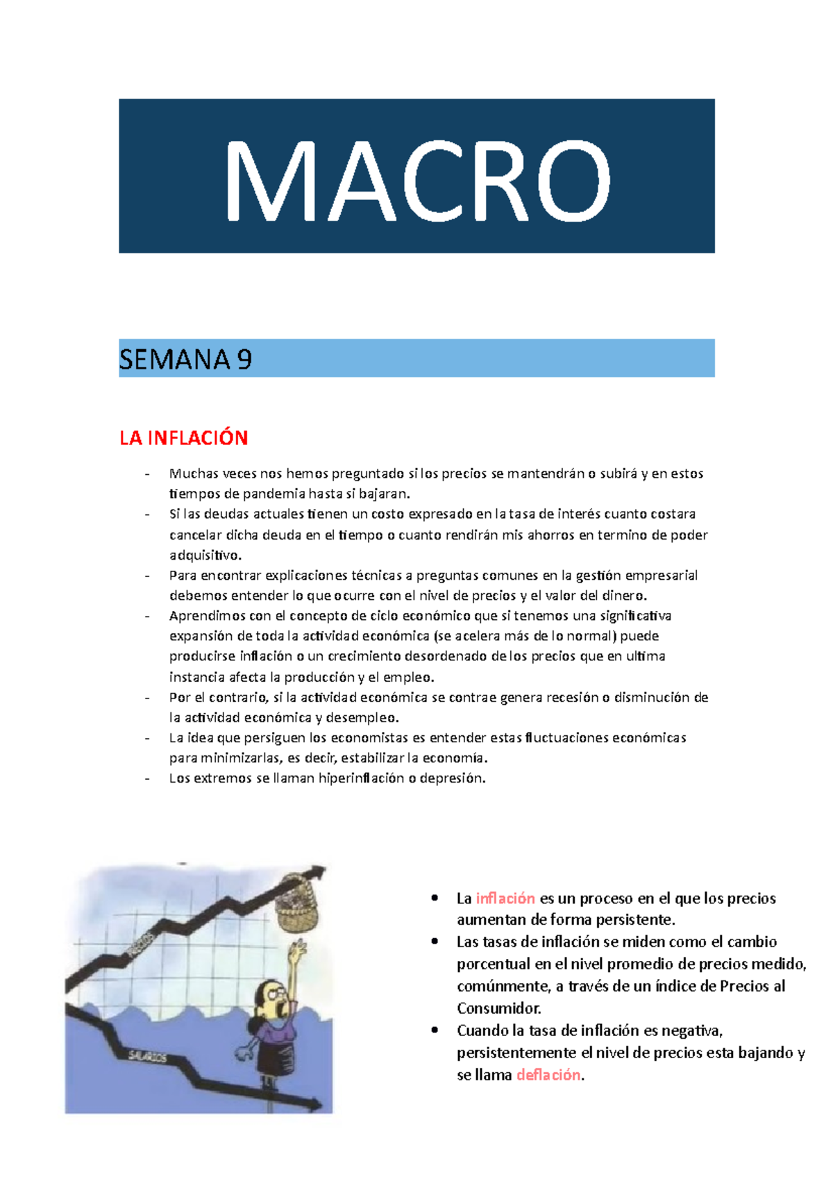 Macro Ciclo 2 Resumen “Aprender es como remar contra corriente en