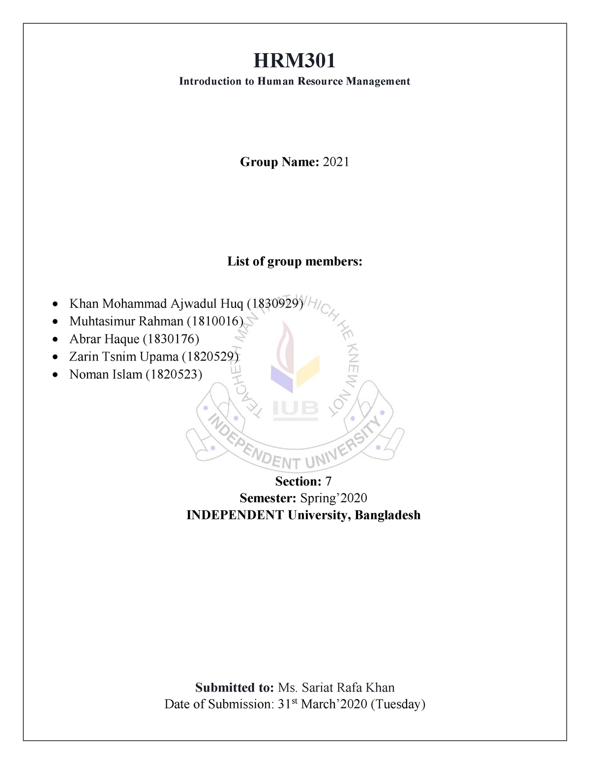 term paper human resource management