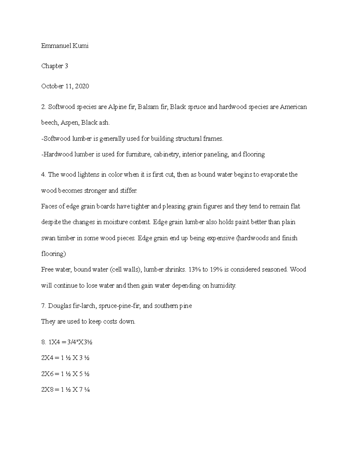 Chapter+3 - ASSIGNMENT - Emmanuel Kumi Chapter 3 October 11, 2020 ...