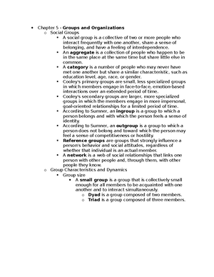 Soc ch 6 - Chapter 6 - Chapter 6 – Deviance and Crime o What Is ...