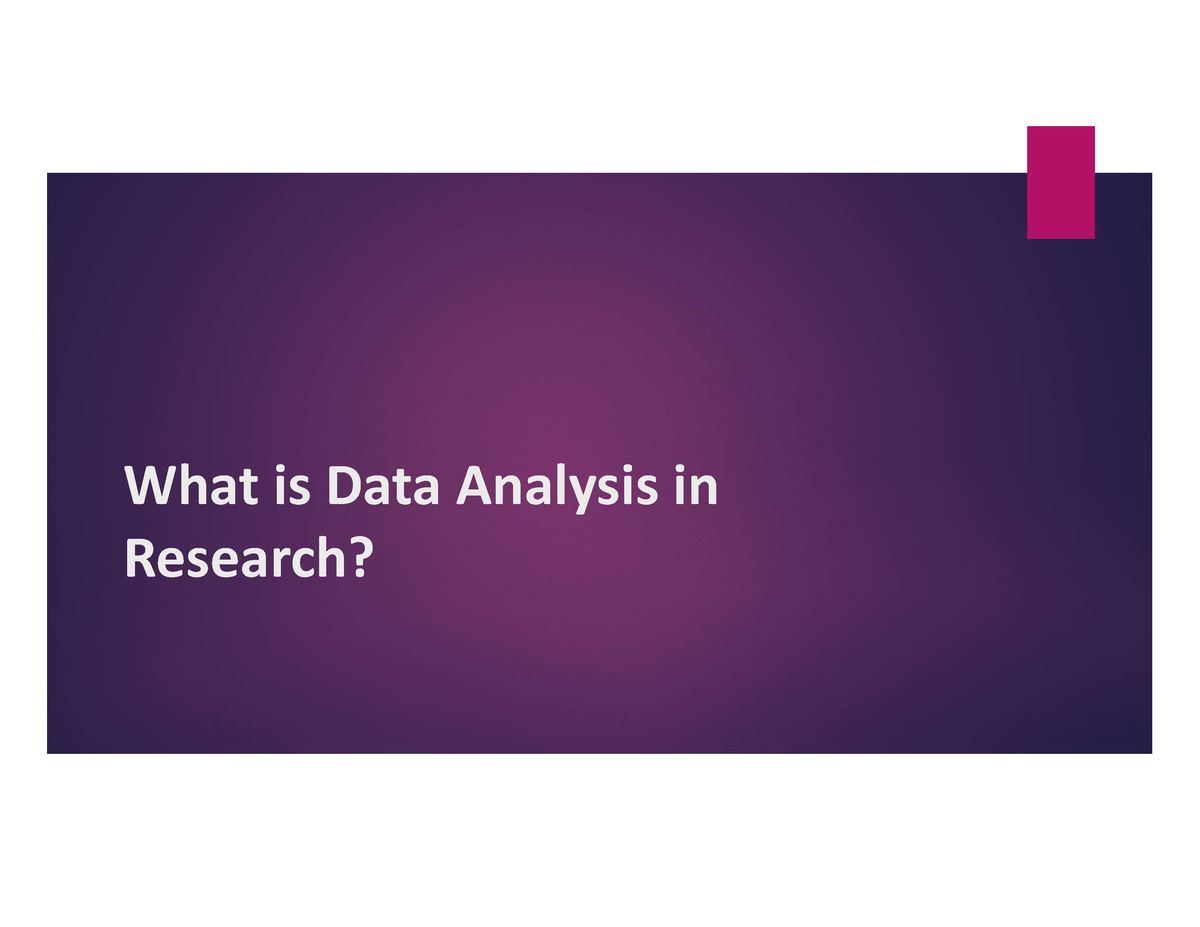 data analysis in research scribd