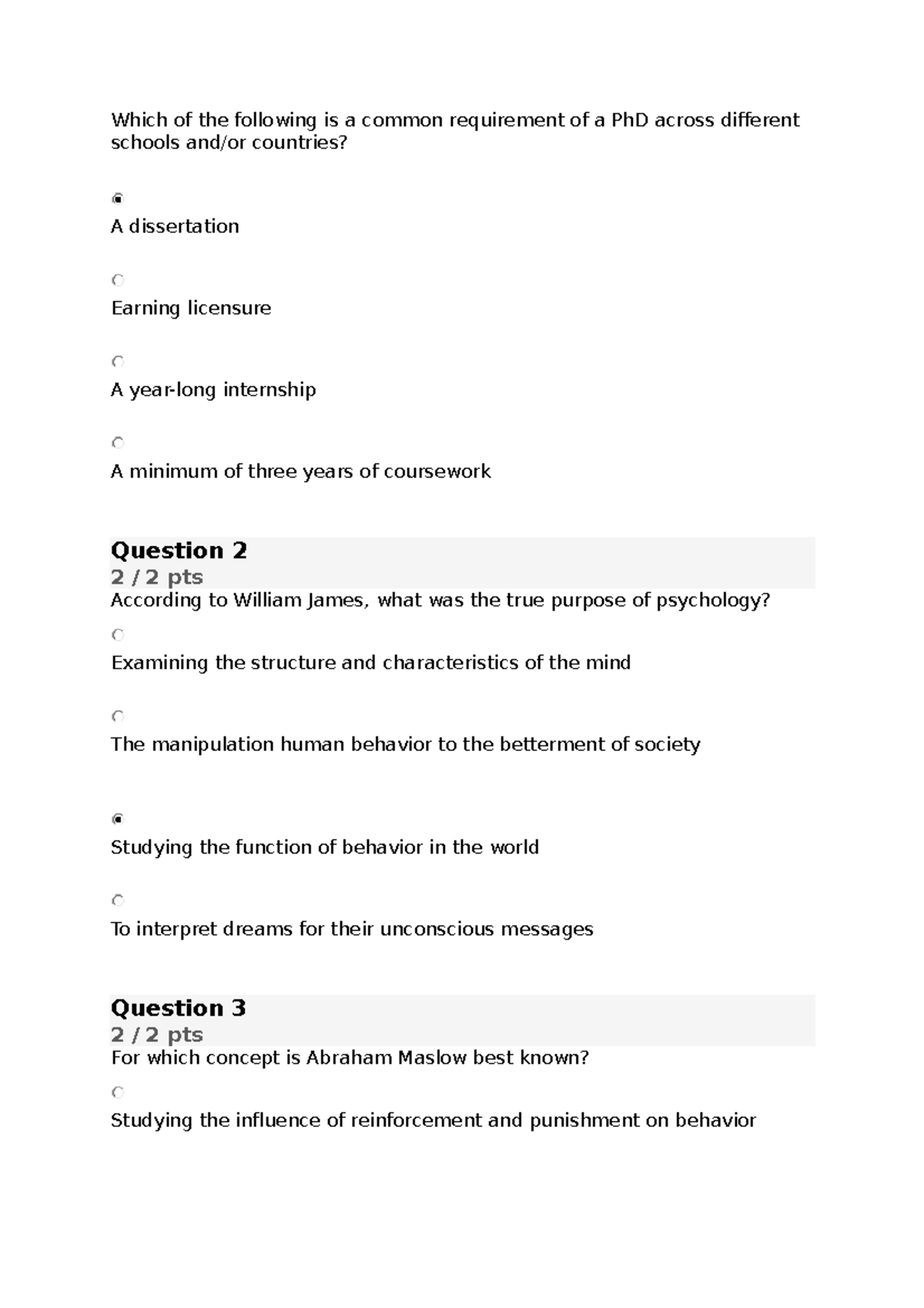 Midterm - discussion - Which of the following is a common requirement ...