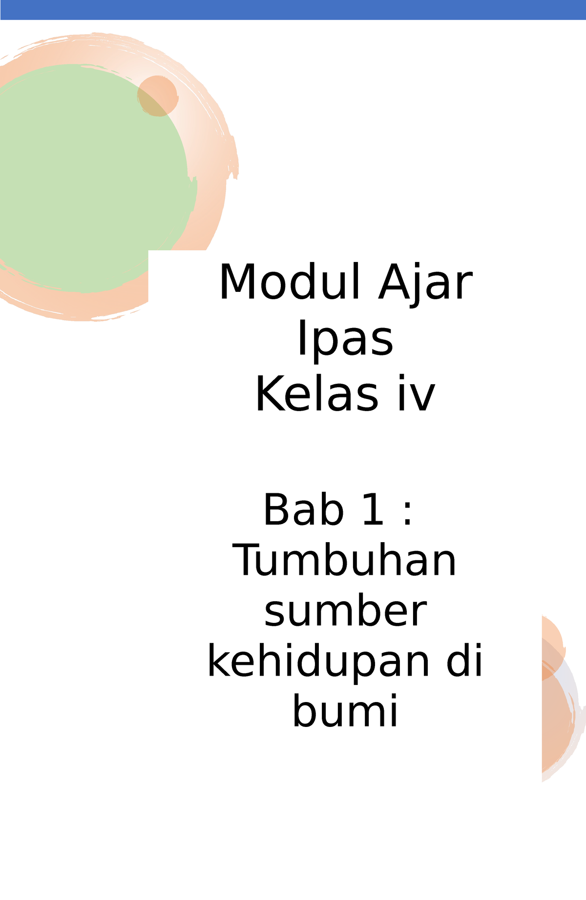 Modul Ajar SDIT AL- Ghifari IPAS - Modul Ajar Ipas Kelas Iv Bab 1 ...