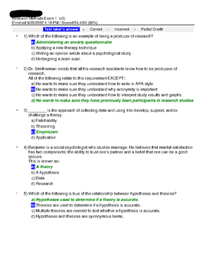 Exam2Study Guide - BgPSY-260 Introduction To Psychological Research And ...