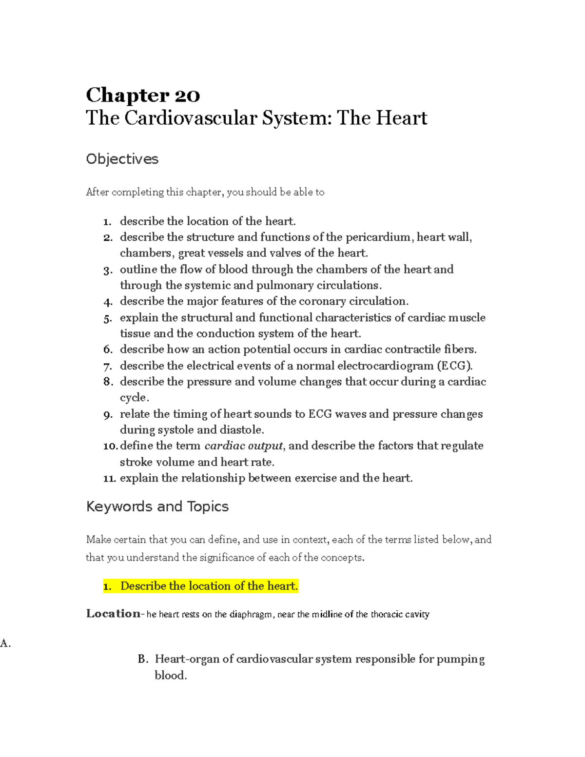 Chapater 20BIOL235 - Lecture notes Chapter 20 - Chapter 20 The ...