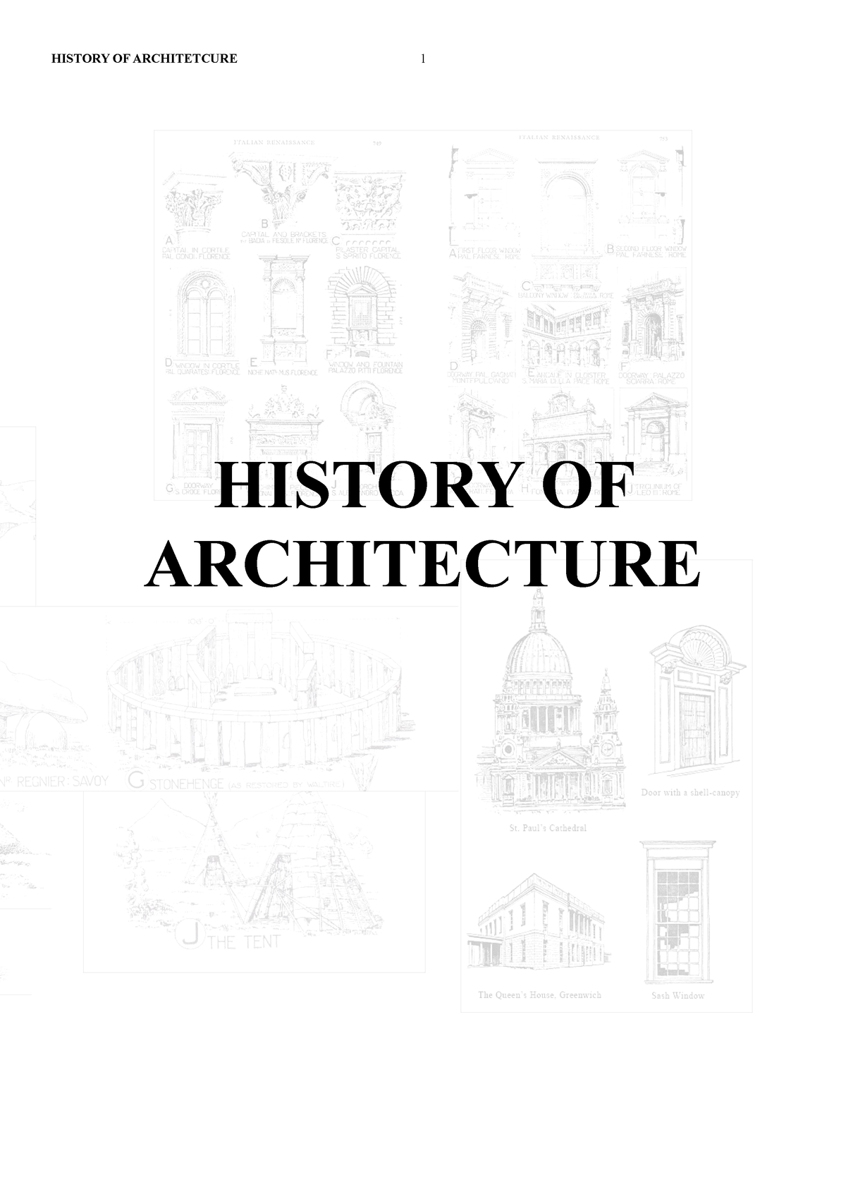 history of architecture assignment