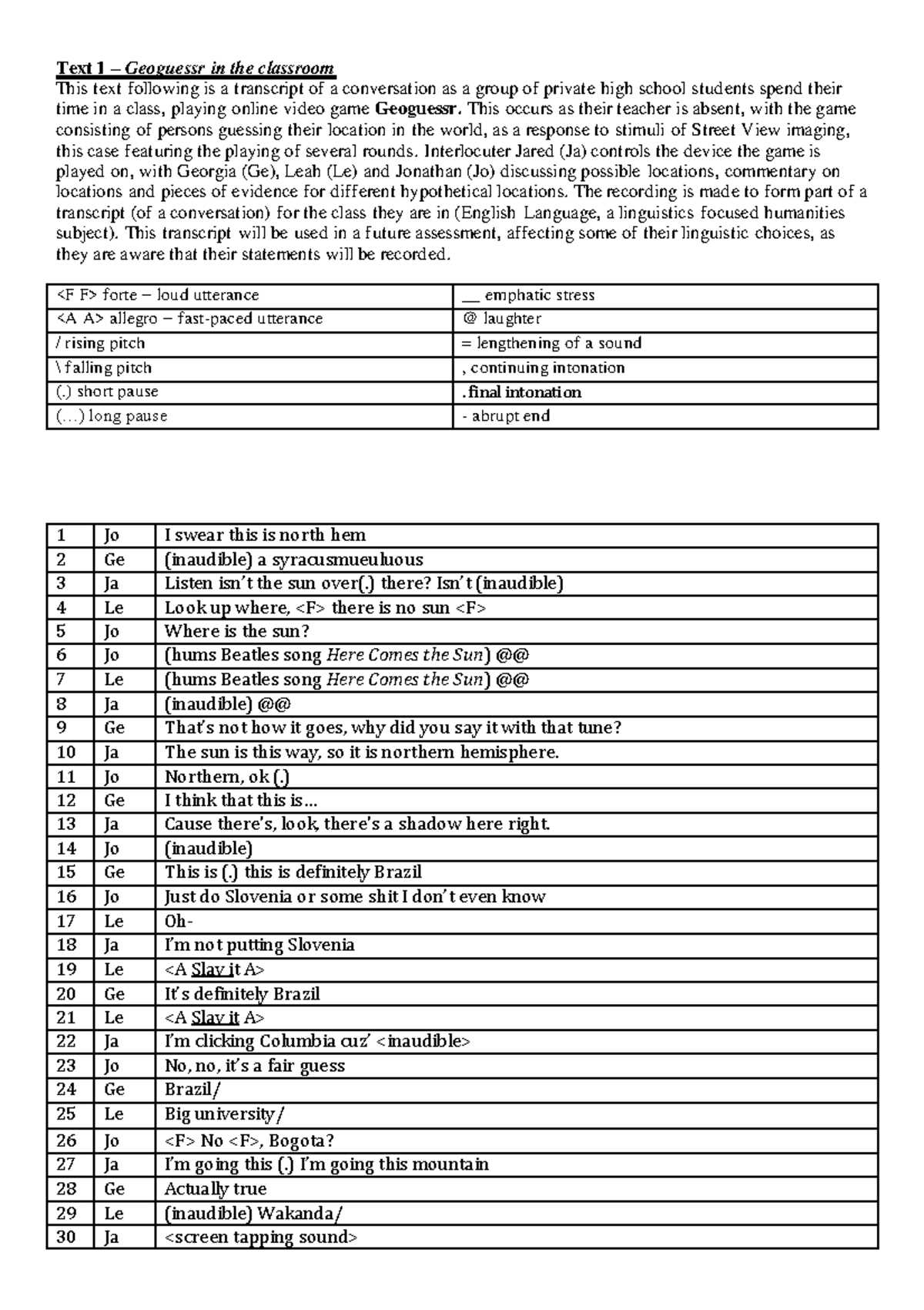 Transcript Geoguessr In The Classroom Text 1 Geoguessr In The