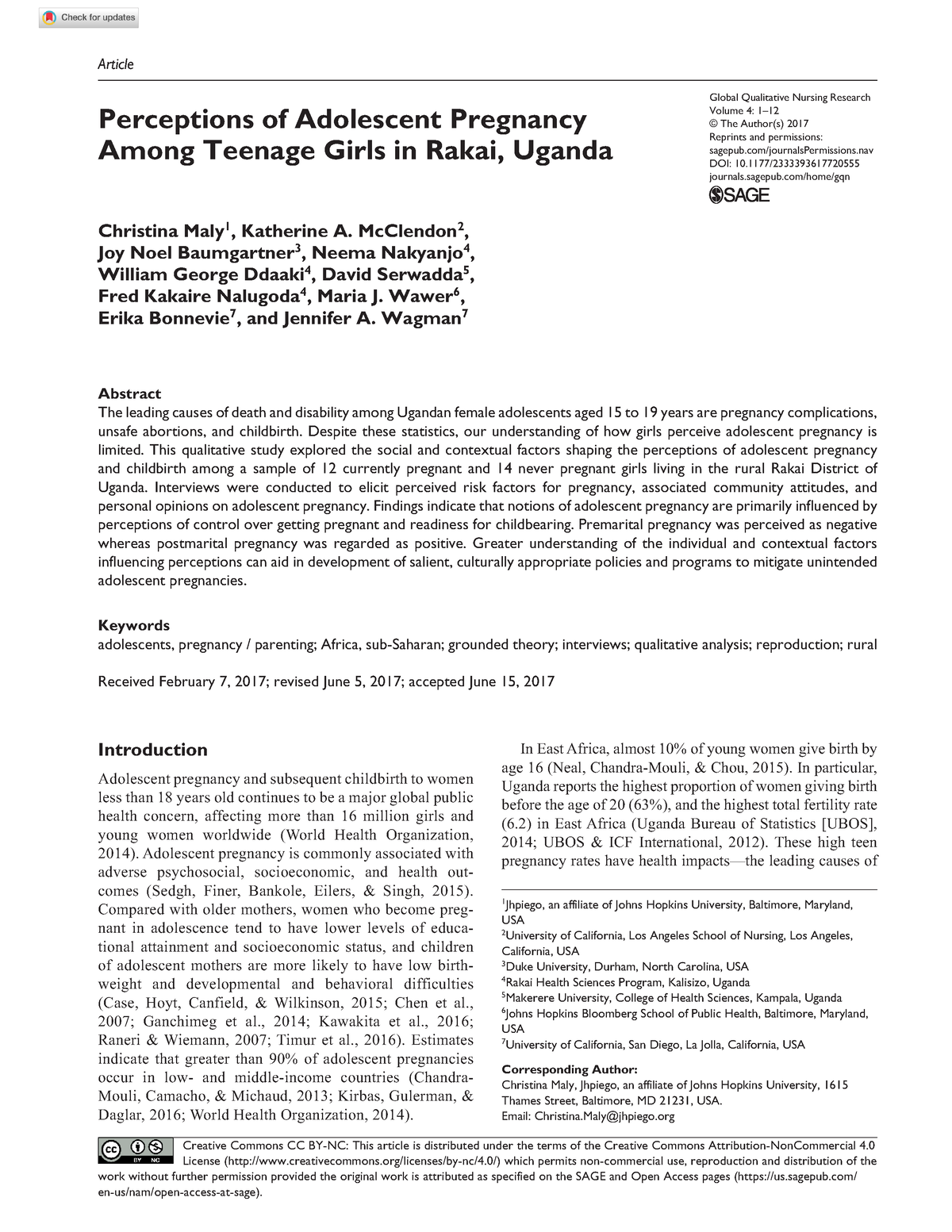 global qualitative nursing research impact factor