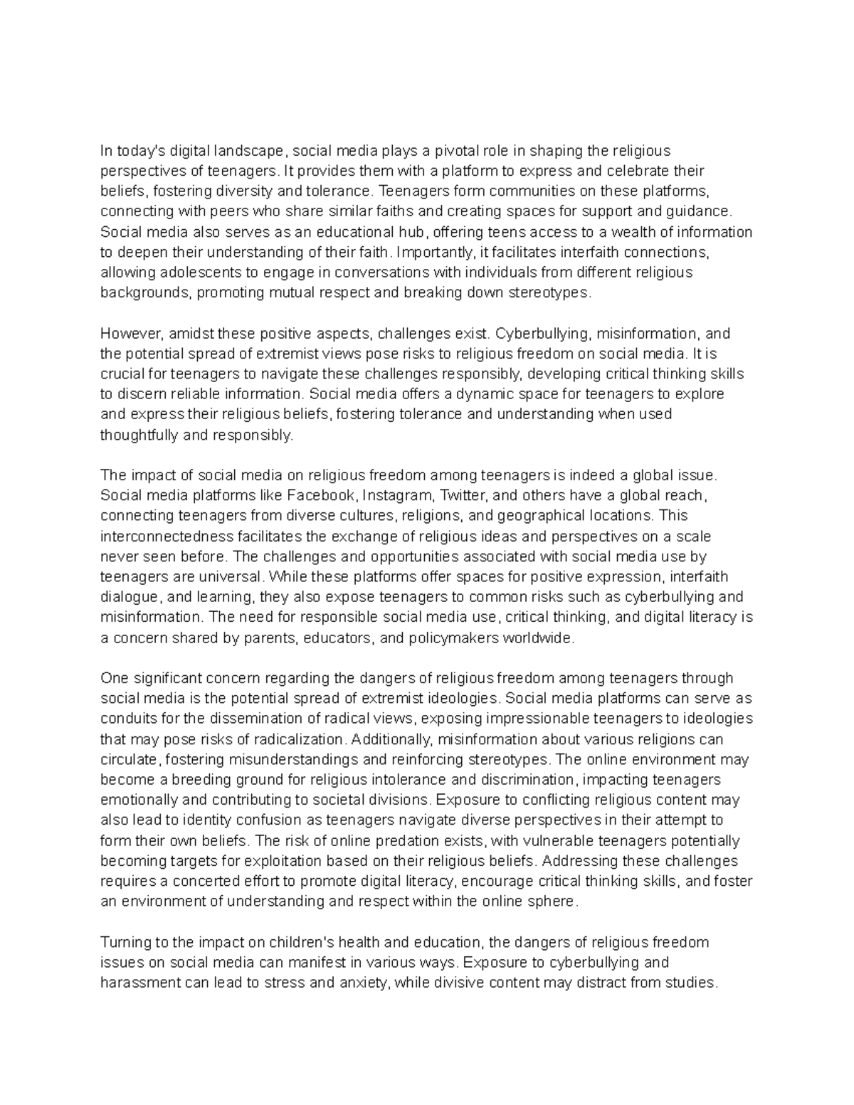 global education - In today's digital landscape, social media plays a ...