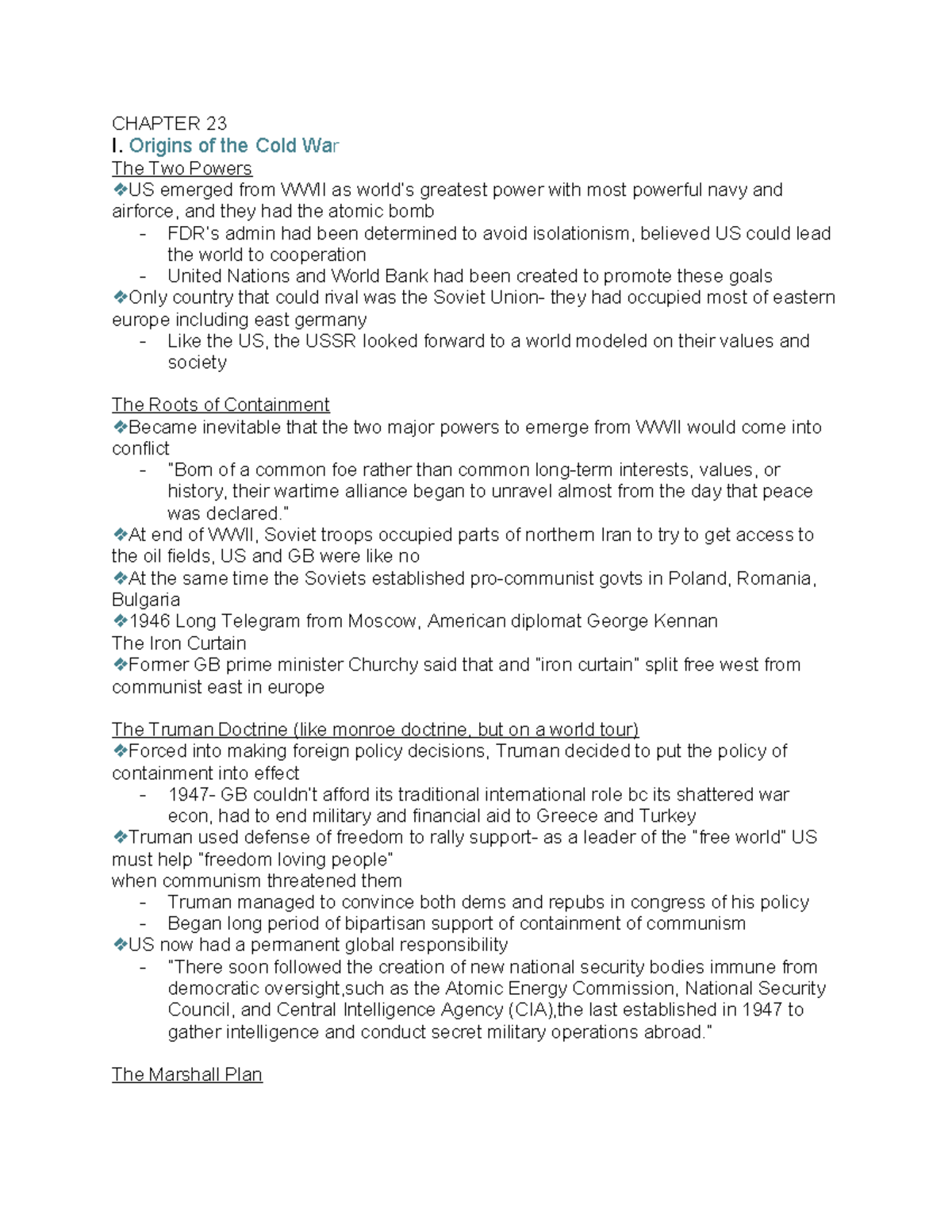 Chapter 23- Apush - GIVE ME LIBERTY BOOK - CHAPTER 23 I. Origins of the ...