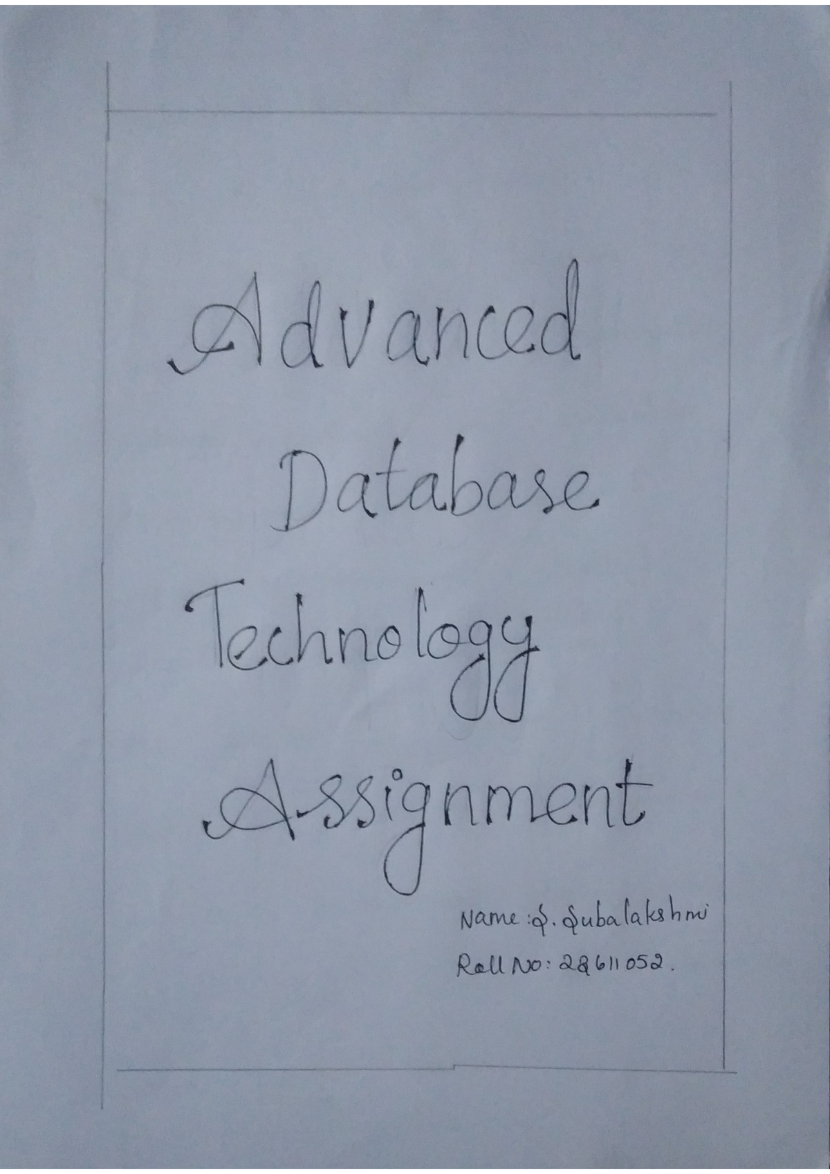 ADB - Advanced Database Technologies - Studocu