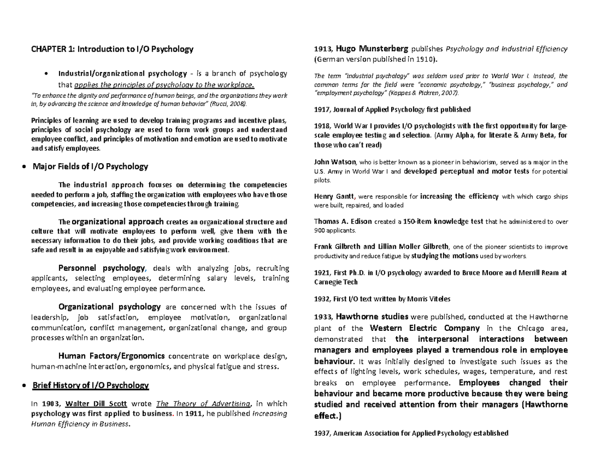 IO Chapter 1-5 - Lecture Notes 1-5 - CHAPTER 1: Introduction To I/O ...