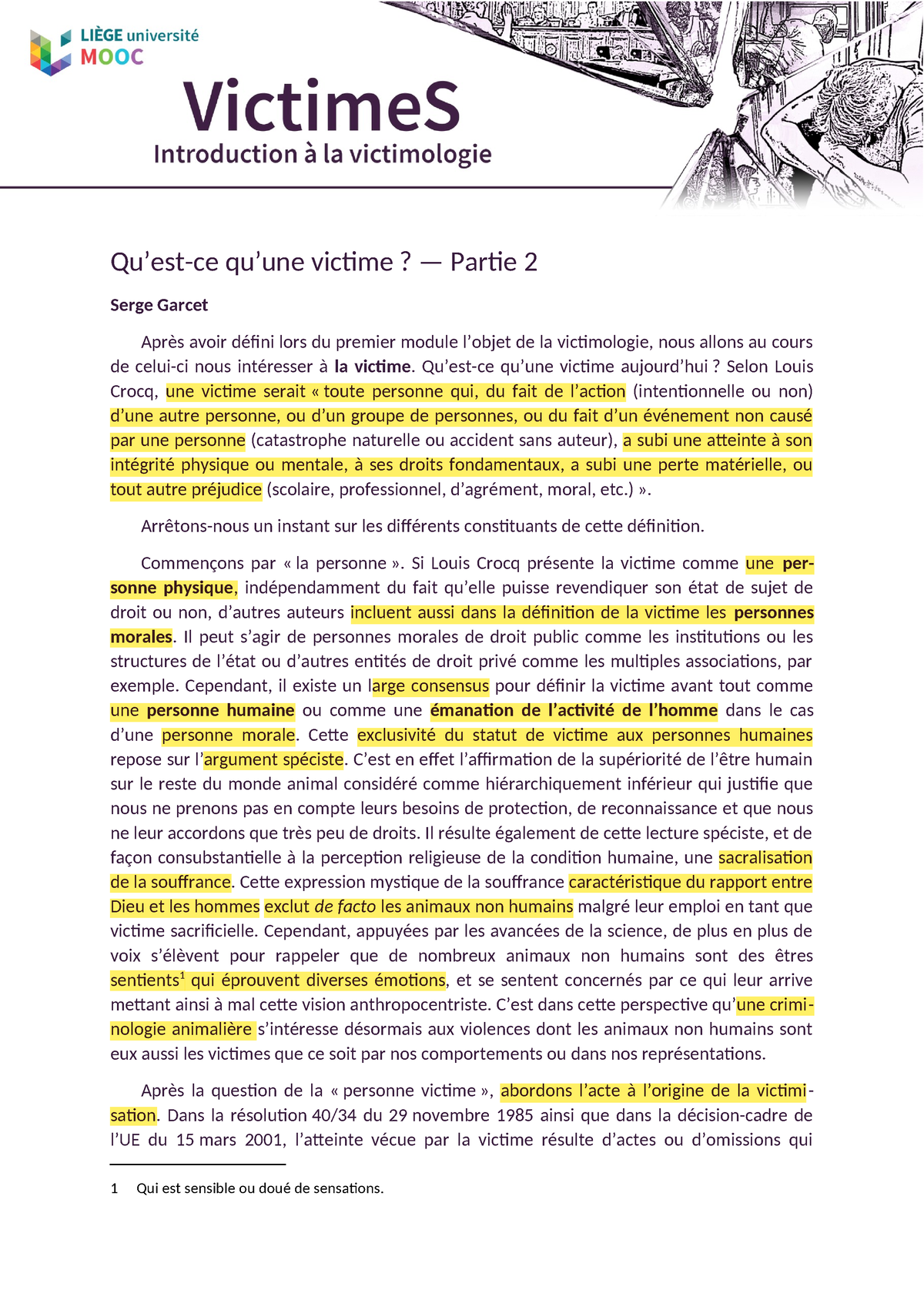 Qu'est Ce Qu'une Victime - Qu’est-ce Qu’une Victime? — Partie 2 Serge ...