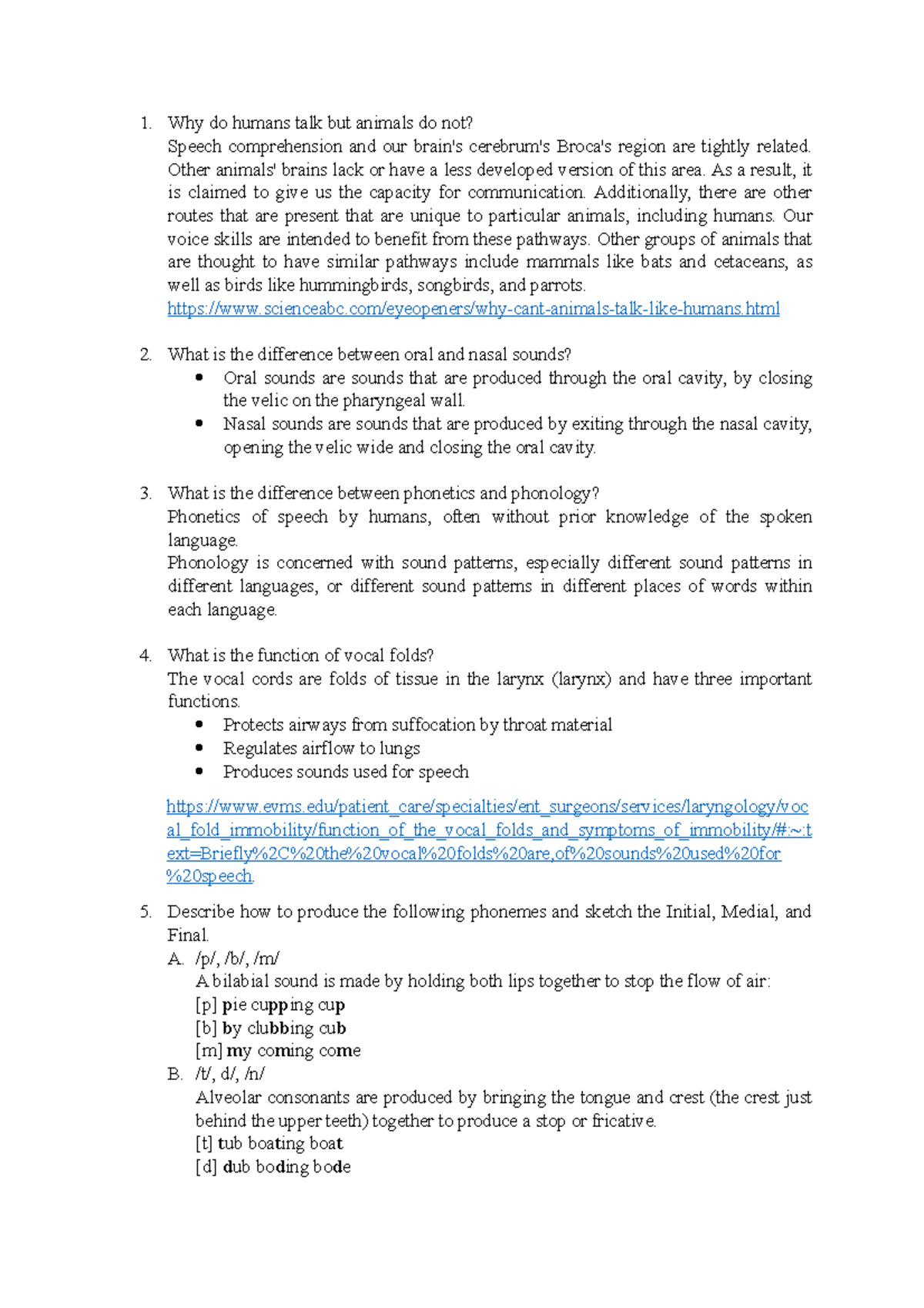 14 - TASK - Why do humans talk but animals do not? Speech comprehension ...