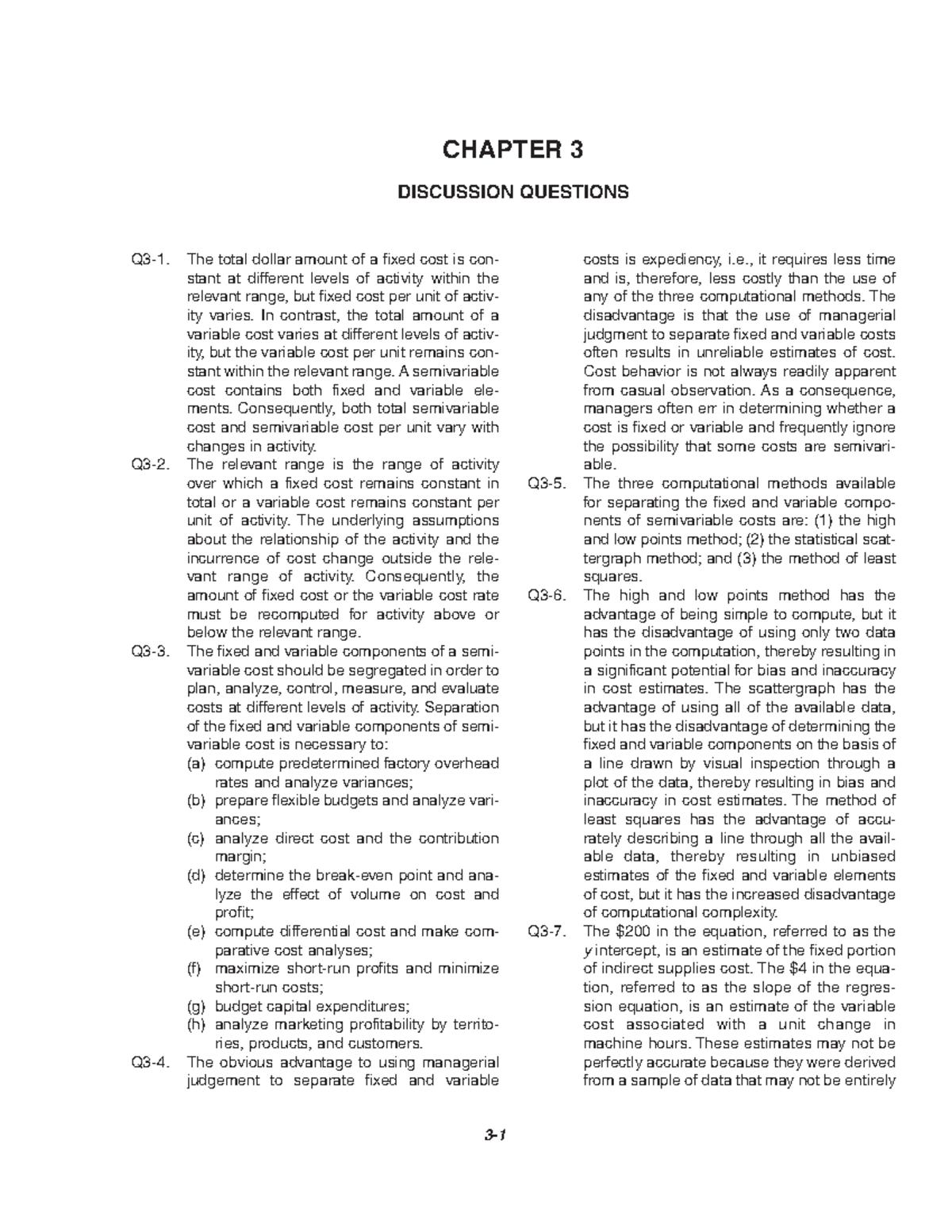 Solution Manual Cost Aaccounting 14e By Carter Ch03 - CHAPTER 3 ...