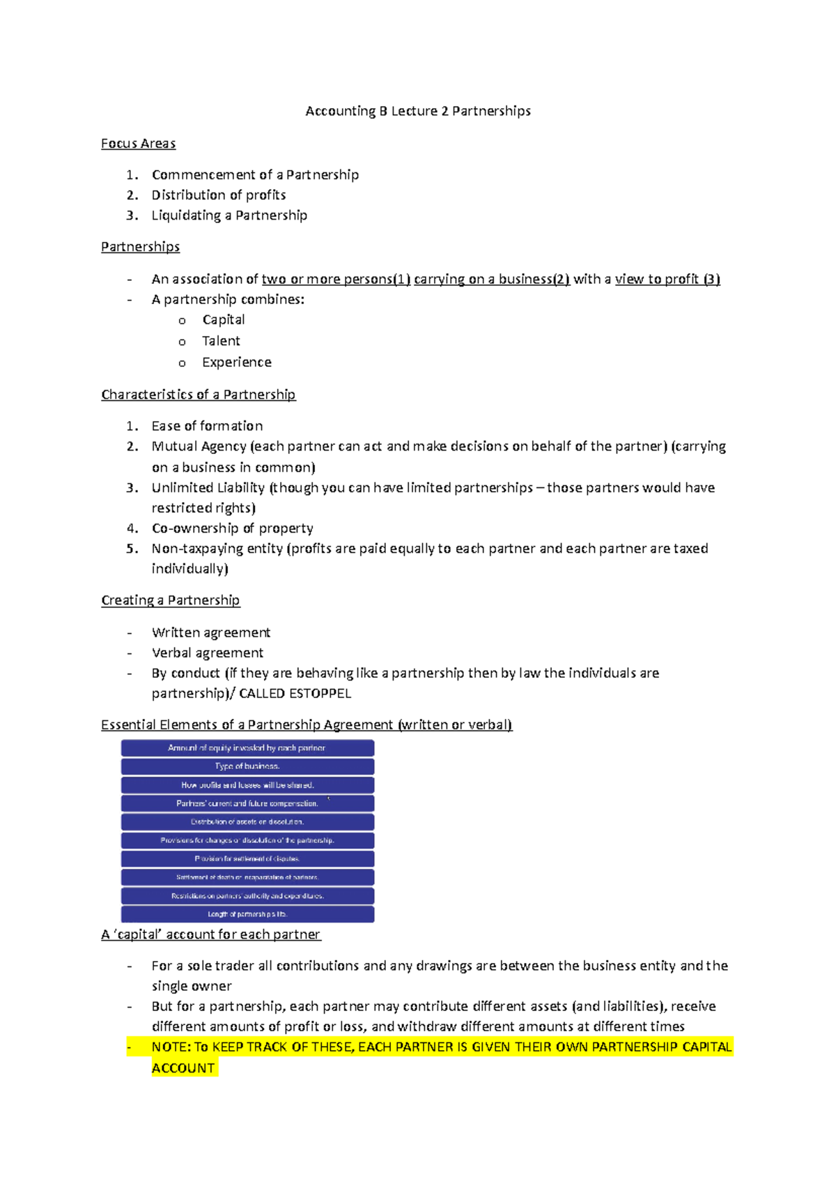 Accounting B Lecture 2 Partnerships - Accounting B Lecture 2 ...